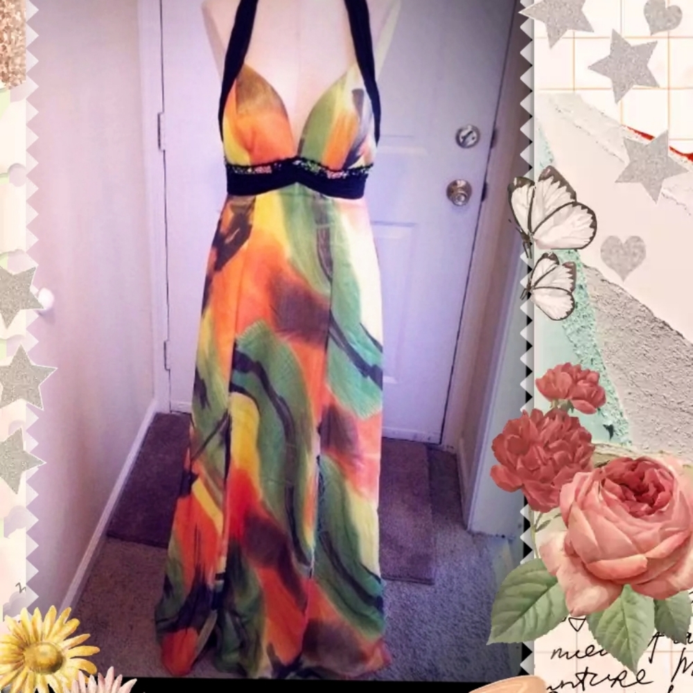 Multicolored formal dress